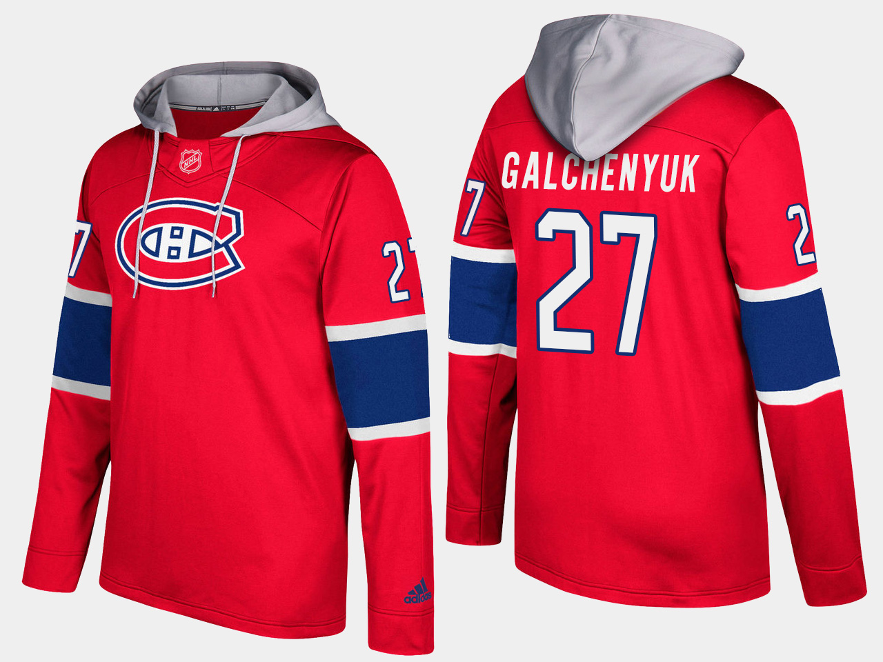 Men NHL Montreal canadiens #27 alex galchenyuk red hoodie->montreal canadiens->NHL Jersey